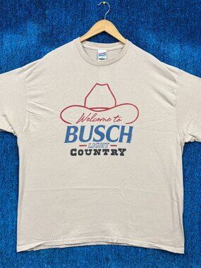 Welcome to Busch Light Country Oversized Beer Promo Tee XL